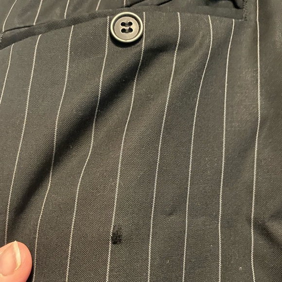 Franco Francesco Men’s Black Pin Striped Suit Size 36 - Picture 7 of 8